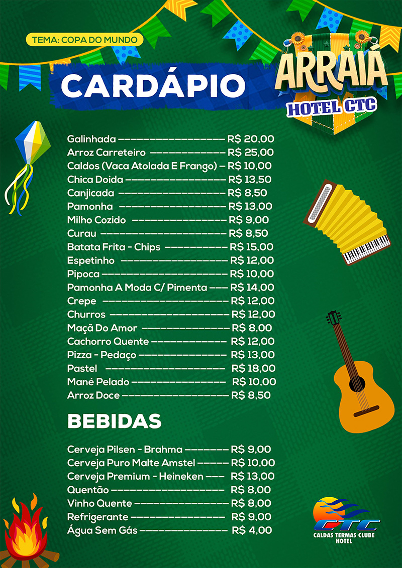 Festa Junina em Caldas Novas 2026: Programação e Cardápio
